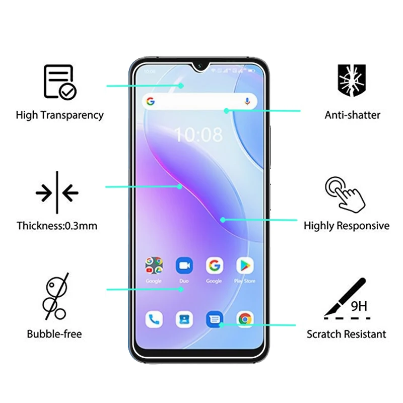 Hedace2d683cb4a6d8dca98af554eb72dO 2-1PCS Glass For UMIDIGI Bison GT Pro 2021 X10 Pro Tempered Glass On Umidigi A11s A9 A7 S A11 Pro Max Power 5S Screen Protector