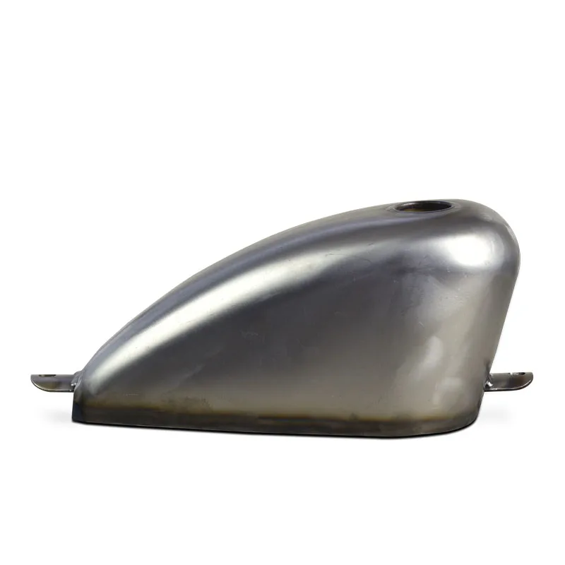 Platte Gat Retro Motocycle Embryo Unpainted Brandstoftank Met Cap Chopper Bobber Voor Harley Stijl