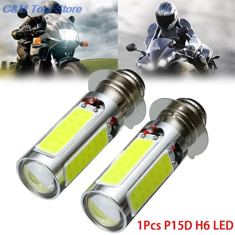 H6M P15D LED Lampe Frontale Ampoule Scooter Moto ATV Lumière Blanche DC 6V-30V EUR 14,39