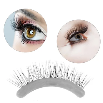 

10pcs Silicone False Lashes Display Strip with Sufficient Durability and Ruggedness Grafting Planting Eyelash Show Bar