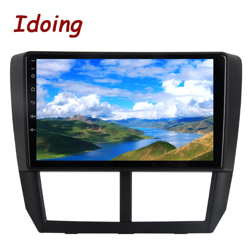 Discount Idoing 9"Car Android9.0 Radio Multimedia Player For Subaru Forester 2008-2012 PX5 4G+64G 8 Core GPS Navigation 2.5D IPS TDA 7850 4