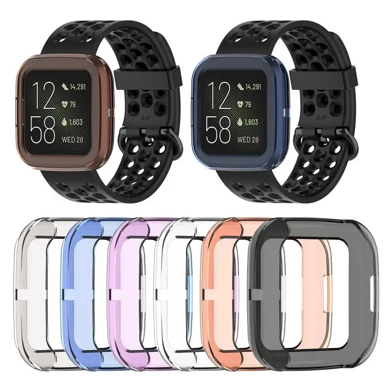 Защитный чехол из ТПУ Для Fitbit Versa 2 Мягкая силиконовая защитная оболочка для Versa2