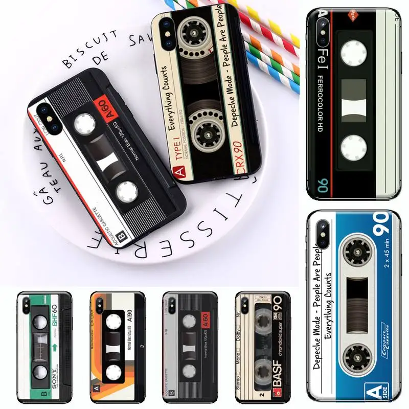 

Classical Cassette Tape retro Phone Case for iPhone 11 12 pro XS MAX 8 7 6 6S Plus X 5S SE 2020 XR coque shell funda hull