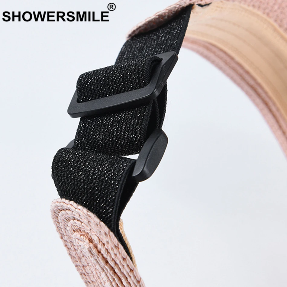 SHOWERSMILE соломенный козырек женская бежевая Кепка с широкими полями кепка для