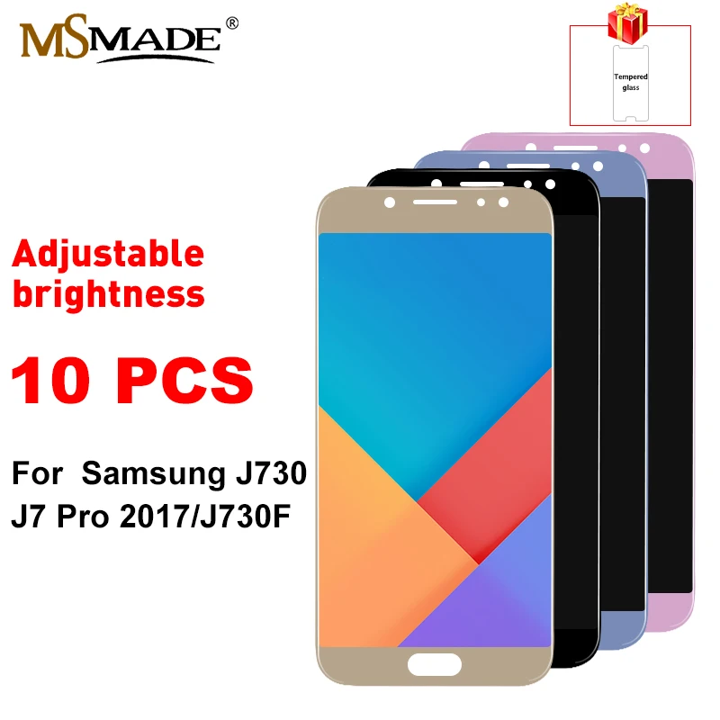 

10PCS LCD For SAMSUNG Galaxy J7 2017 J730 J730G LCD Display Touch Screen Digitizer Replacement Parts For J7 Pro J730F J730GM LCD