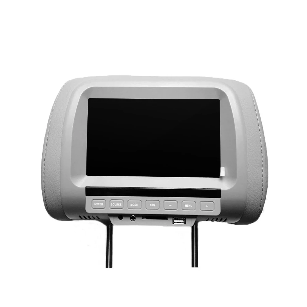 7 дюймов Встроенные динамики Многофункциональный Универсальный практичный автомобильный монитор с USB сенсорной кнопкой заднее сиденье экран с креплением на подголовник ЖК-дисплей