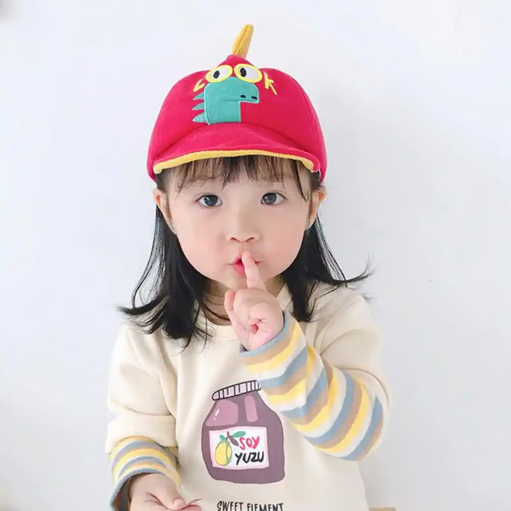 Casquette De Baseball Rouge Pour Enfants De 6 Mois A 2 Ans Look Dinosaure Bord Souple Dessin Anime Chapeau De Soleil Pour Bebes Garcons Et Filles A Rabat Aliexpress