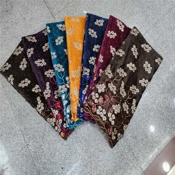 

2020 Purple Nigerian Velvet Lace Fabrics High Quality African Net Lace Fabric With stones Sequins French Lace Fabric Sewging