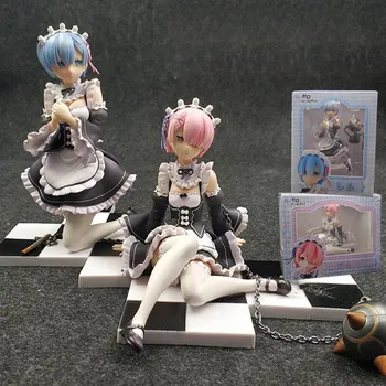 

Re:life in a Different World from Zero Anime Figure Rem Ram PVC Action Figures Collectible Model Toy