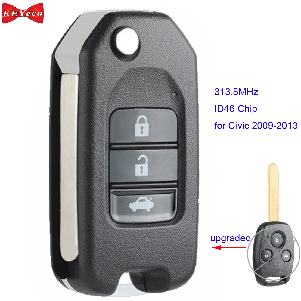 KEYECU для Honda Civic 2009 2010 2011 2012 2013 Модернизированный пульт дистанционного управления