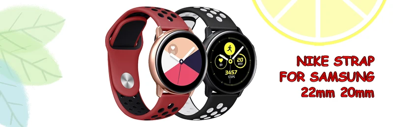 20 22 мм ремешок для часов Galaxy watch 46 мм 42 мм active 2 samsung gear S3 Frontier ремешок huawei watch GT ремешок amazfit bip 47 44 40