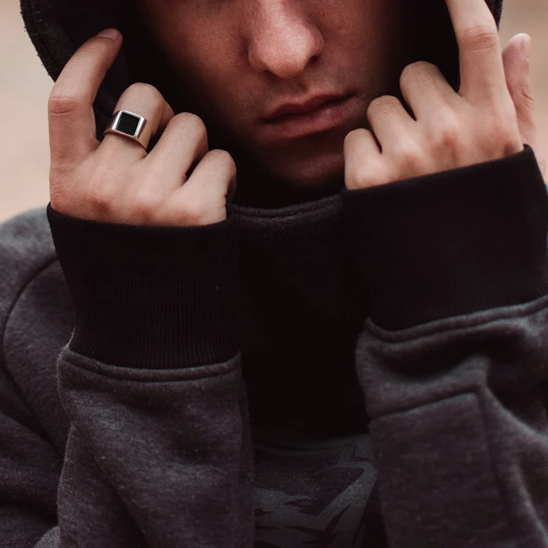 Gothic Punk Rings For Men