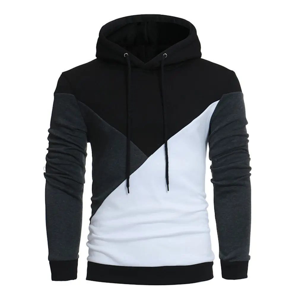 Стиль, AliExpress, мужская мода, прошитая толстовка, Повседневная серия, осенняя и зимняя мужская одежда - Цвет: Черный