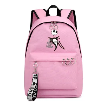 

The Nightmare Before Christmas Jack Backpack Women Travel Laptop Shoulders Backbag Mochila School Bags Teenager Bookbags