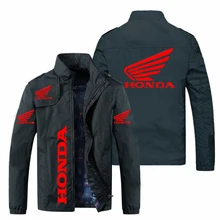 Honda Motorcycle Mens Jacket Honda Red Wing Printed Jacket 2021 Autumn Winter Coats New Style Biker Jacket Harajuku Streetwear