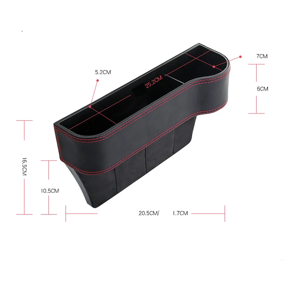2020 New 1Pair Universal Auto Car Seat Crevice Plastic Storage Box Cup Phone Holder Organizer Reserved design Car Accessories