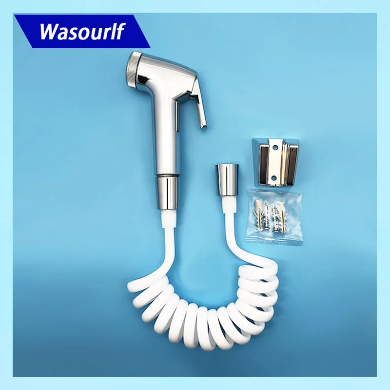 Wasourlf Toilet Hand Sprayer Bidet Set Shower Hose Bidet Holder
