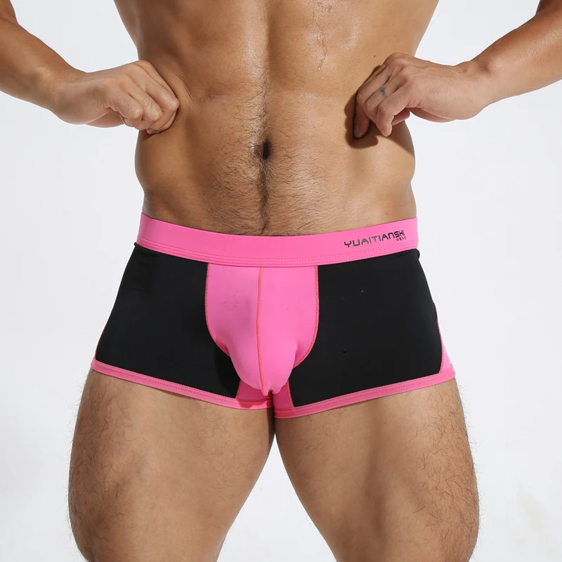 Мужские боксеры сексуальное белье шорты хит цвет мужское нижнее Cueca Calzoncillos Hombre