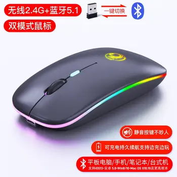 

Manufacturers Direct Selling Shining Charging Bluetooth Dual-Mode Wireless Mute Mouse Desktop Laptop Mini Mouse