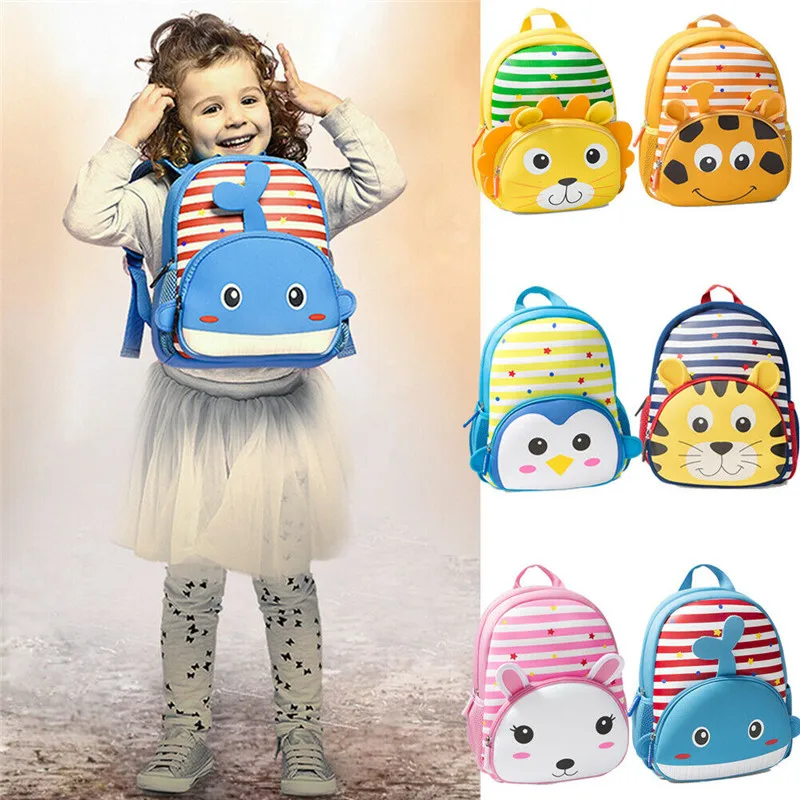 Toddler Kids Children Boy Girl Cartoon Backpack Schoolbag Shoulder Bag Rucksack 