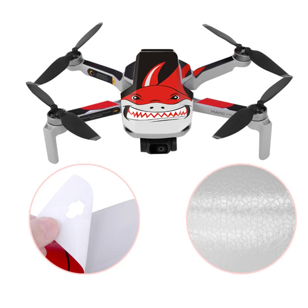 ПВХ наклейки Красочные полное покрытие Водонепроницаемый Защитная пленка наклейка для Mavic Mini Drone аксессуары