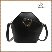 Модная женская сумка-тоут, новинка, качественная женская дизайнерская сумка из искусственной кожи, одноцветная сумка-мешок, сумка через плечо