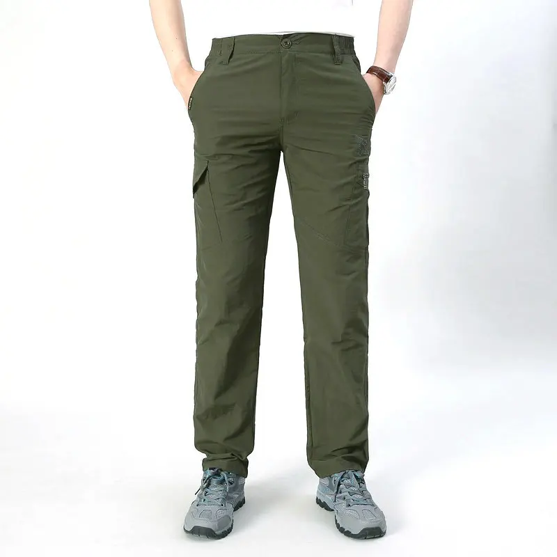 Cross Border Spring Summer Outdoor Men Quick-Dry Casual Pants NIANJEEP MEN'S Overalls Thin Outdoor Sports Trousers