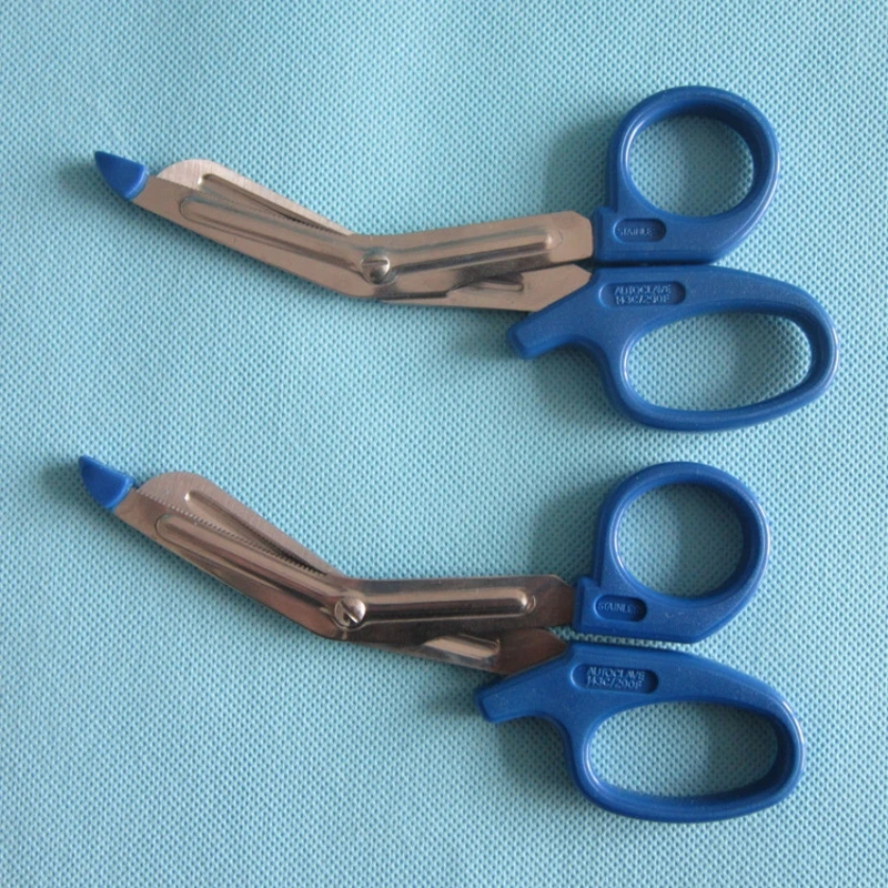 Medical Bandage Scissors Stainless Steel Serrated Scissors Outdoor Paramedic Bandage Tijera Rescate Safety Tool
