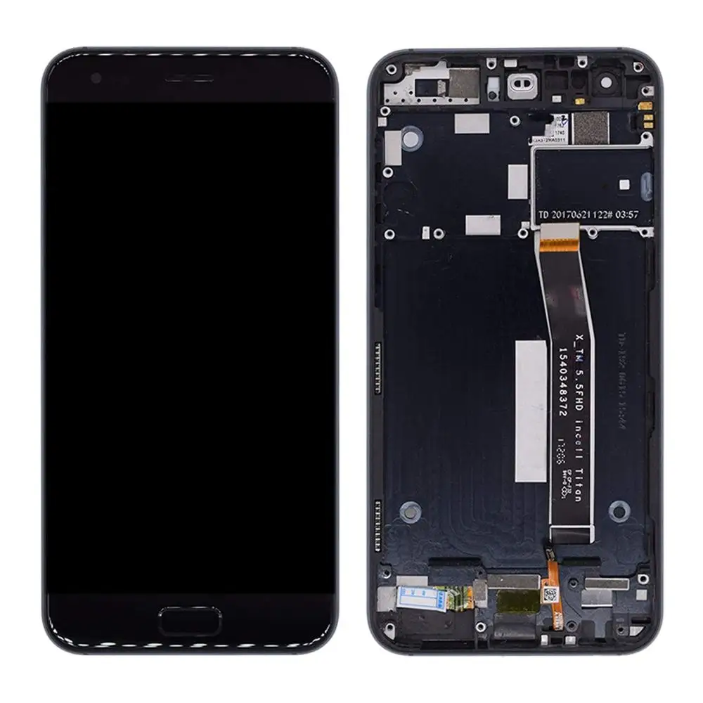 IPartsBuy ЖК-экран и дигитайзер полная сборка с рамкой для Asus ZenFone 4 ZE554KL Z01KDA Z01KD Z01KS - Цвет: Черный