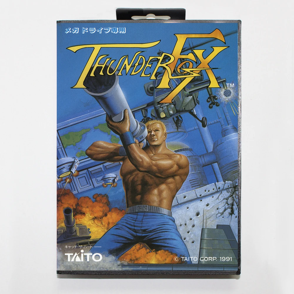 Thunder Fox 16 бит MD игровая карта для sega Mega Drive/Genesis с розничной коробкой