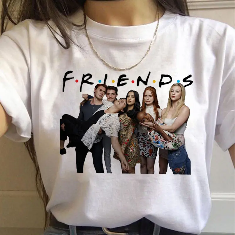 Футболки для женщин iverdale Southside змеи футболки Harajuku модные женские 90s футболка в
