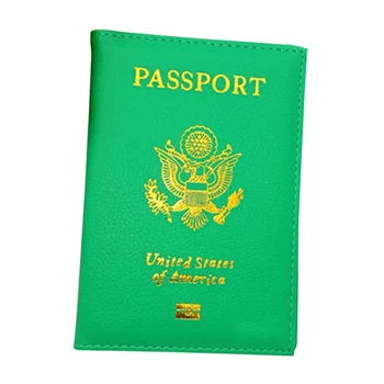

Storage Portable Rectangle Embossing Travel Case Protection Lichee Pattern Passport Cover Holder Convenient Wallet Dustproof