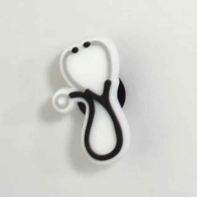 CSBL Cartoon Medical Shoe Ornament Removable PVC Flexible Glue Buckle Eva Sandals Croc Ornament Embroidery Shoes Decorations CF 196