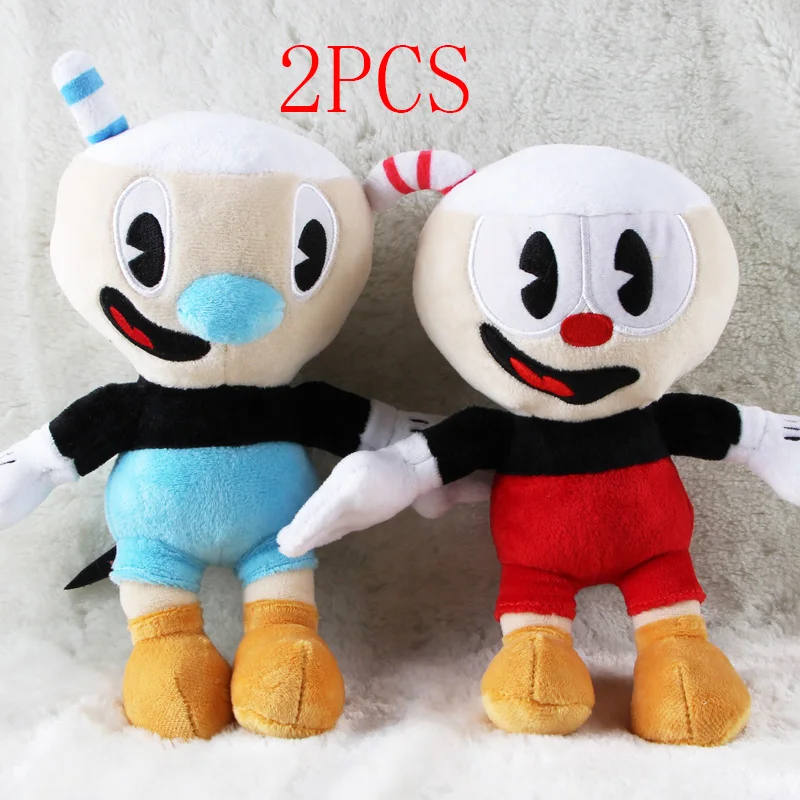 Симпатичные Мультяшные плюшевые игрушки Cuphead кукла Mugman мягкие для детей