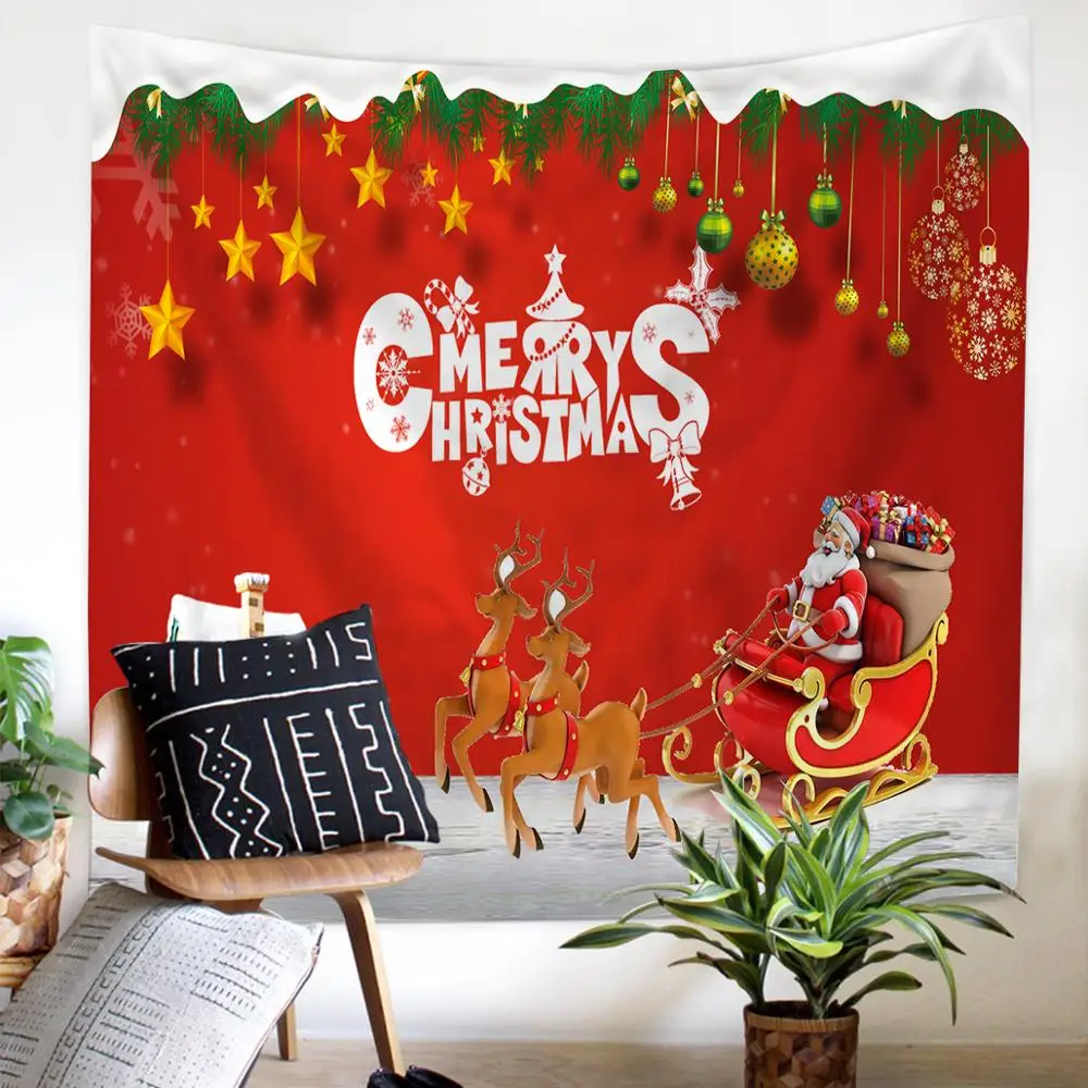 

Tapestry Wall Hanging Throw Rug Blanket Camping Tent Travel Mattress Bohemian Sleeping Pad Tapestry Christmas printed