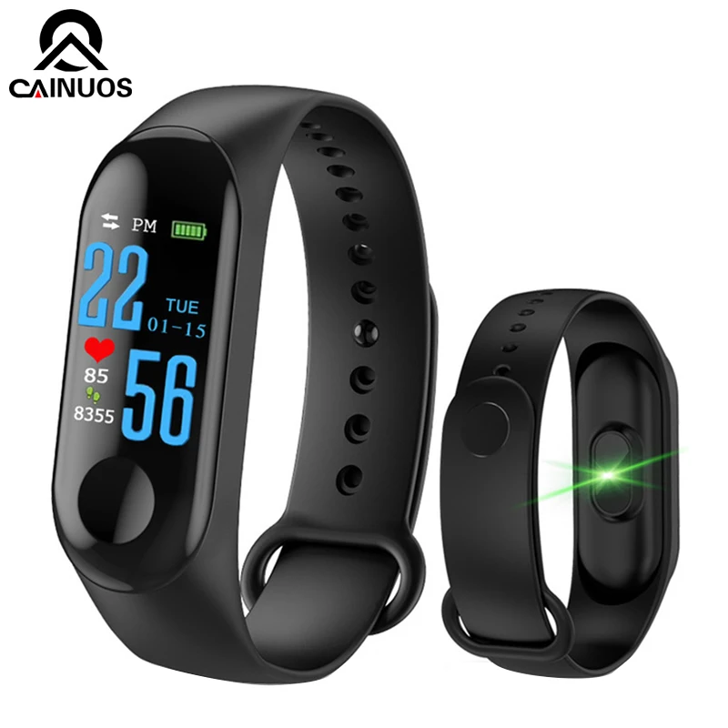 Смарт-часы CAINUOS браслет с пульсометром и монитором кровяного давления