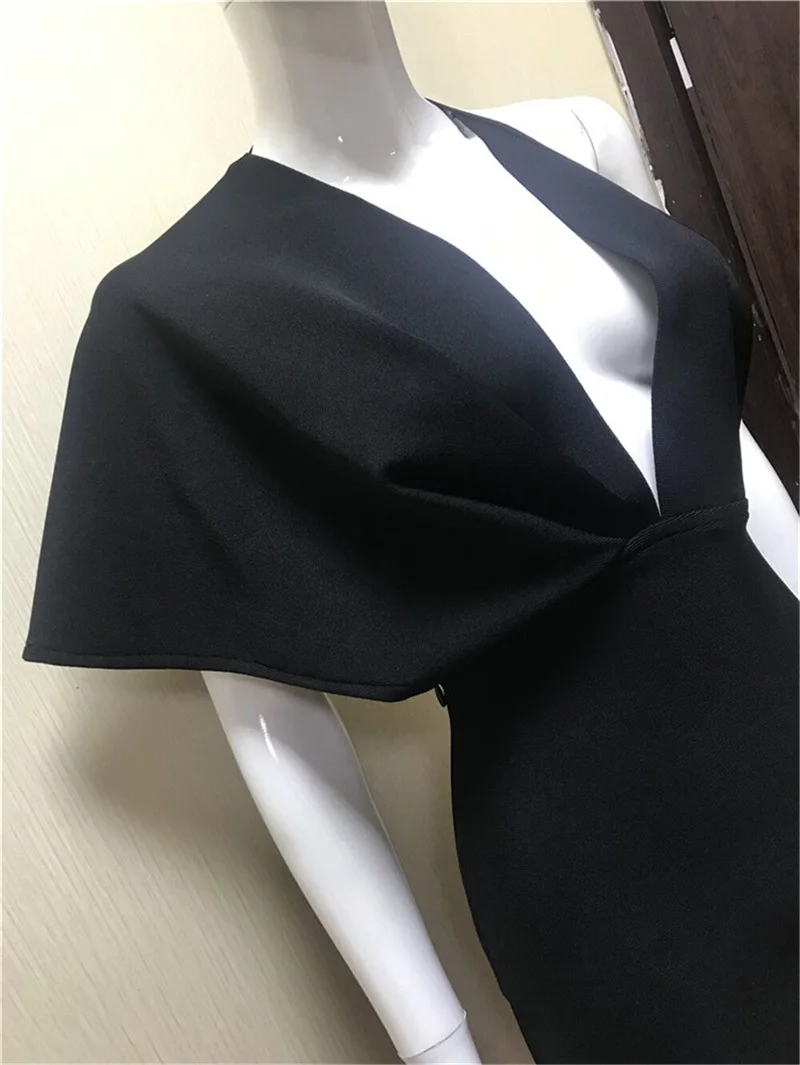 Orange Black Long Dress Women Sexy Backless One Shoulder Vestidos Fashion Celebrity Evening Party Bodycon Maxi Knitted Dresses