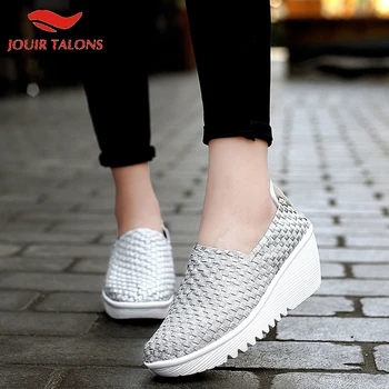

Fashion On Sale Comfortable Leisure Slip On Wedges Woman Shoes Loafers Pumps