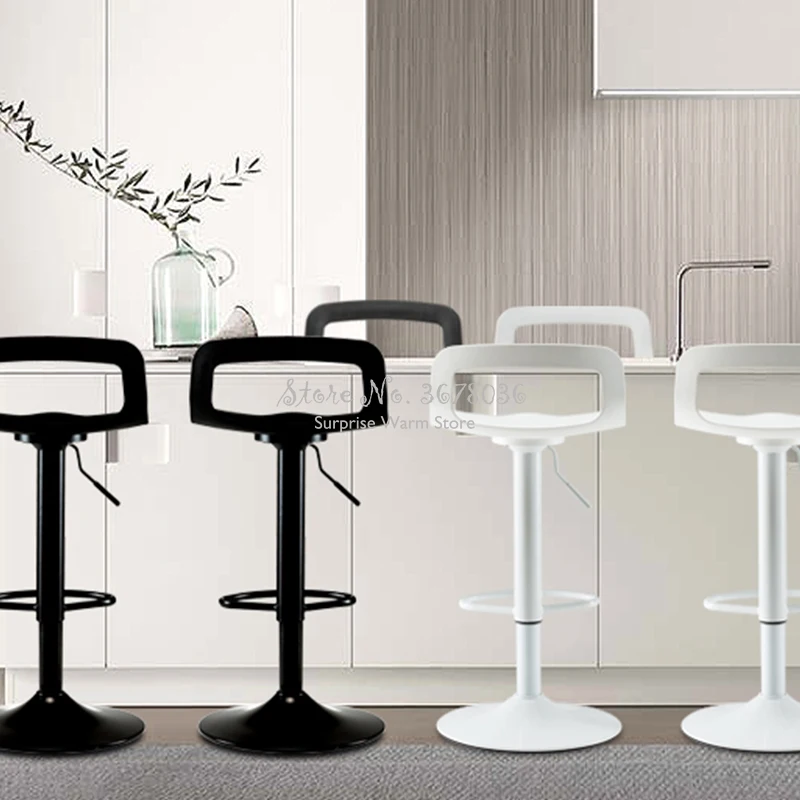 

8pcs Height Adjustable Bar Stools Iron+PP Bar Chair Seat Make Up Chair Dotomy Beauty Salon Furniture 360 degree Rotate