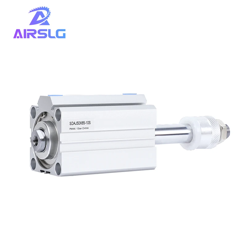 

SDAJ SDAJ50 SDAJ50X65-10S SDAJ50*65-10S SDAJ50-65-10S Adjustable stroke Air pneumatic cylinder Compact Cylinder double acting