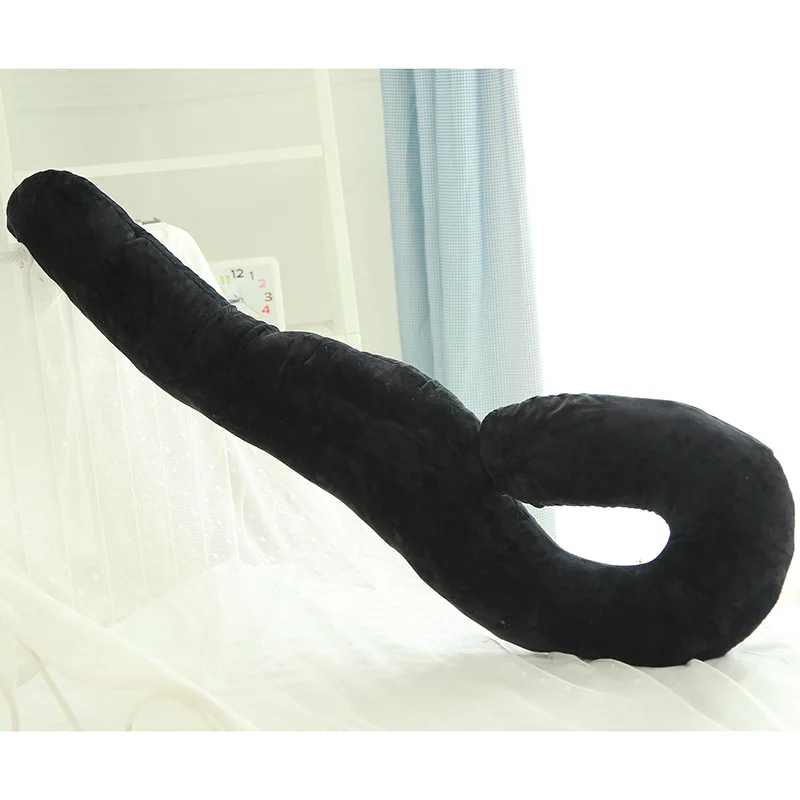 Black 150 см Seahorse спальное место Conciliato Подушка плюшевая кукла Беременная спальная Подушка Almofada - Цвет: Black
