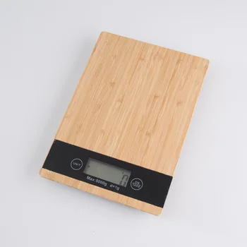 

New upgraded bamboo panel kitchen scale food medicine scale baking electronic scale household gram scale