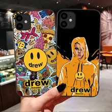 Роскошный бренд Drew House Джастин Бибер мягкий чехол для телефона для iPhone 11 Pro MAX Smiley face для iPhone X SE 6 6S 7 8 Plus XR Xs Max