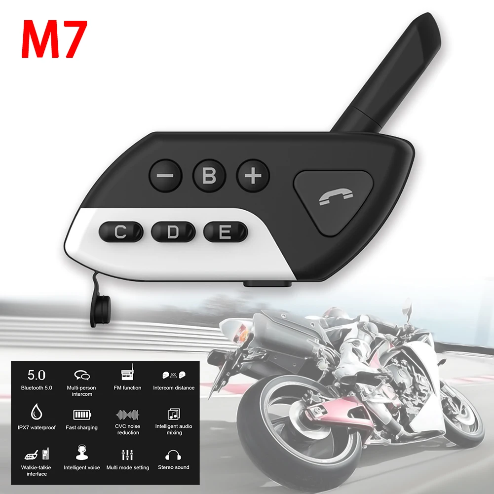 Motorrad Intercom M7 Multi BT Sprech Bluetooth Motorrad Helm Sprechanlagen Intercomunicador Moto Interfones Headset FM MP3 Motorrad Intercom M7 Multi BT Sprech Bluetooth Motorrad Helm Sprechanlagen Intercomunicador Moto Interfones Headset FM MP3