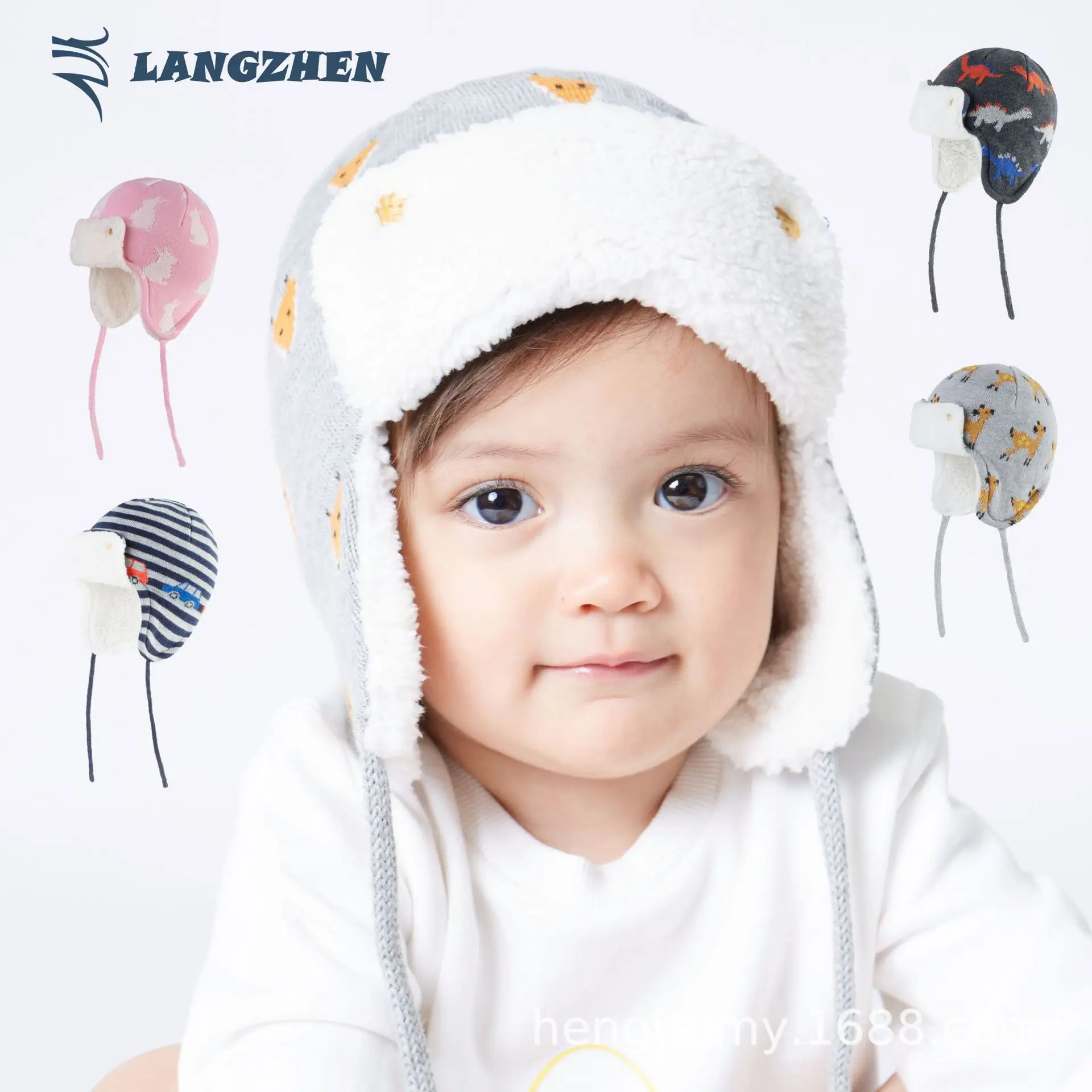 

Kids Girls Boys Hats Winter Warm Baby Accessories Colorful Children Hedging Cap Hat Cute Cartoons Newborn Baby Hat