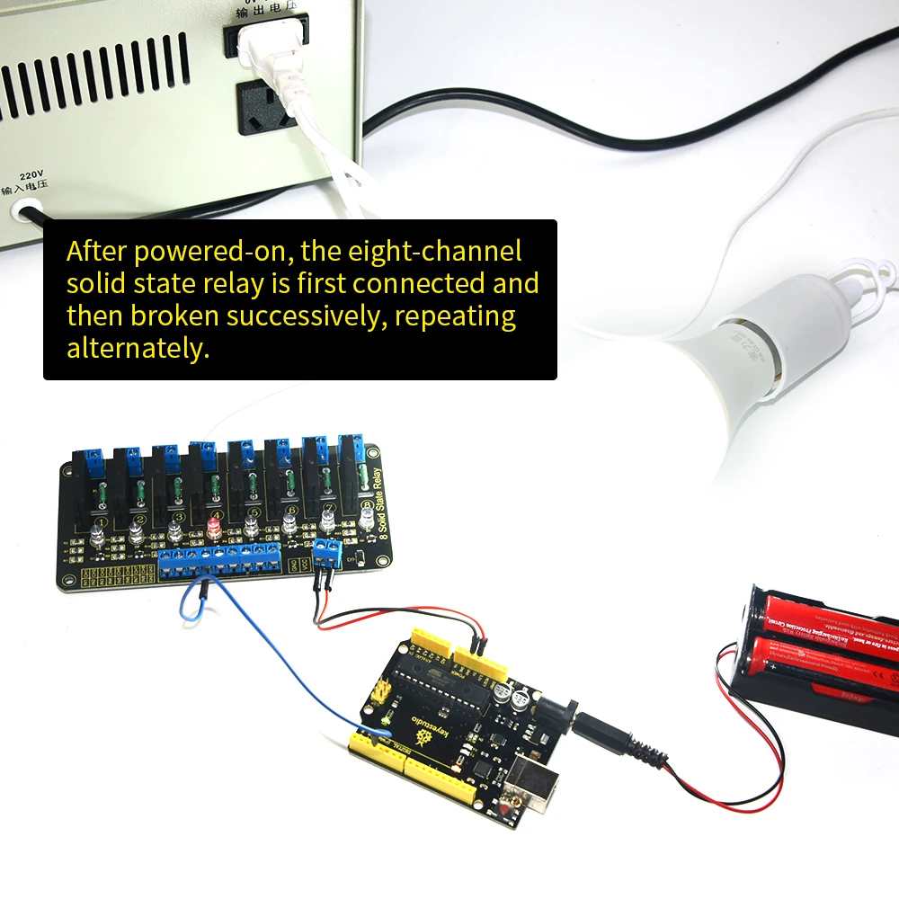 Бесплатная доставка! Keyestudio восемь 8 канальный твердотельные реле модуль для Arduino