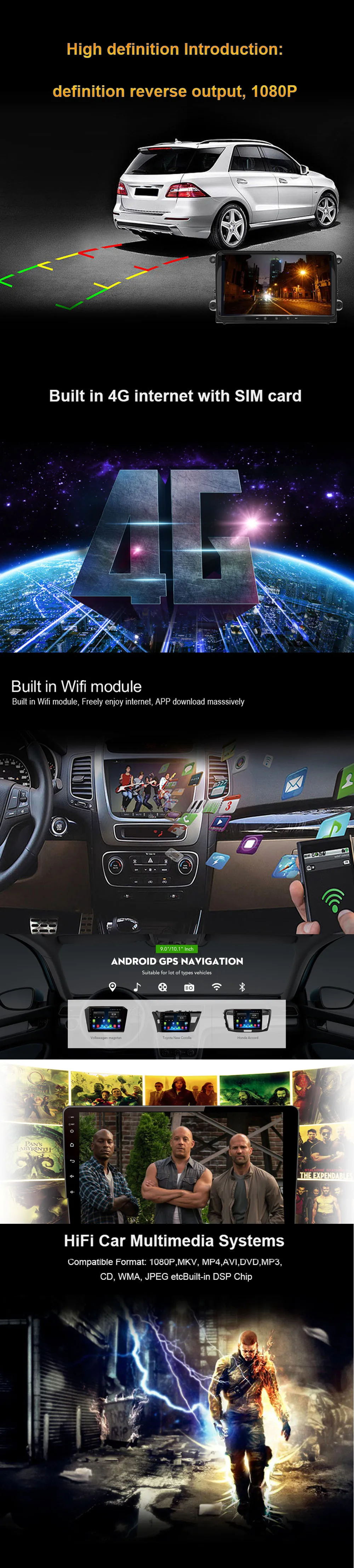 Cheap Android Car Dvd Gps Multimedia Player For For Honda Accord 2013-2018 2G+32G 9" Radio GPS Navigation 5