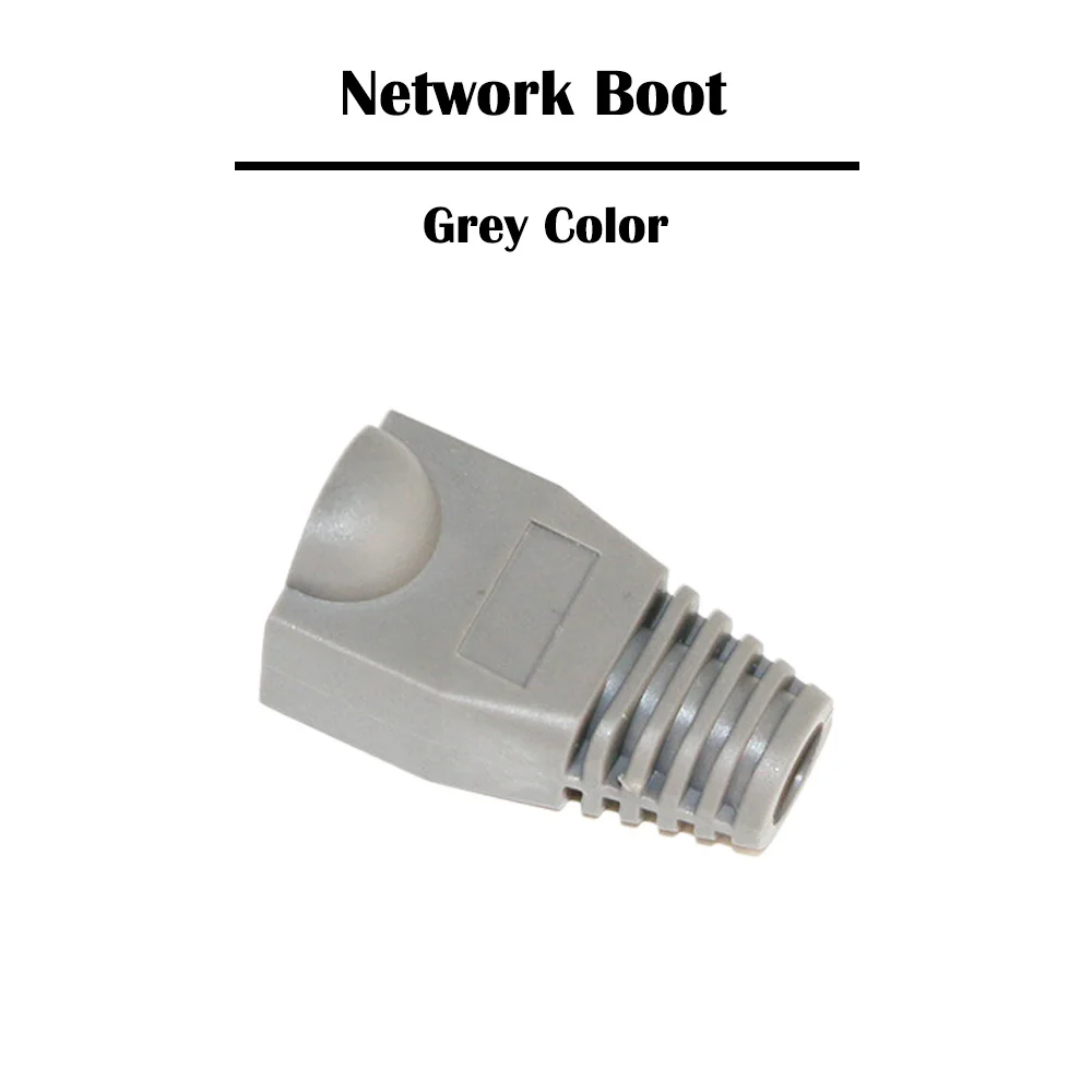 Сетевые сапоги RJ45 50 шт. черные/серые Cat 5e 6 сетевой кабель RJ 45 штепсельные
