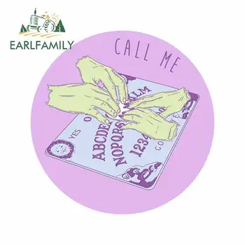 

EARLFAMILY 13cm x 12.8cm for Call Me Computer Refrigerator Anime Car Stickers Personality RV Bumper Decal VAN Car Assessoires