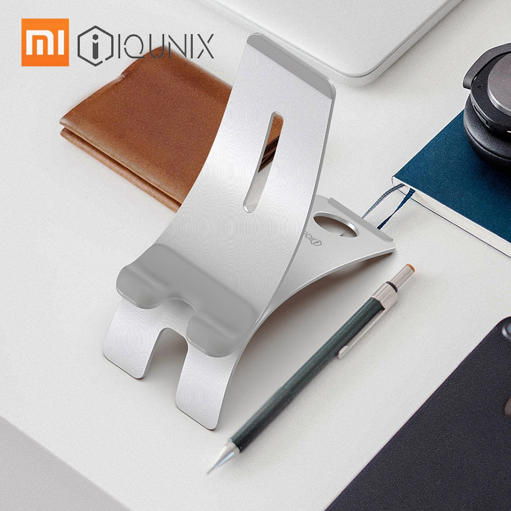 Xiaomi Mijia IQUNIX держатель планшета из алюминиевого сплава многоугольная Регулировка Силиконовая защита домашний смарт-телефон подставка